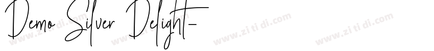 Demo Silver Delight字体转换